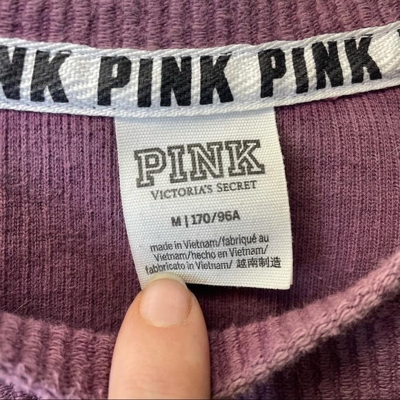 PINK Victoria secret oversized crewneck sweater size medium maroon - Picture 4 of 5